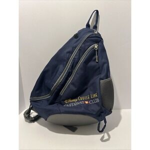 Disney Cruise Line Castaway Club Exclusive Sling Backpack Blue One Size Unisex
